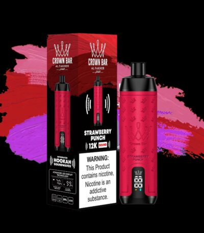 Al-Fakher-Crown-Bar-12000-Puff-Strawberry-Punch