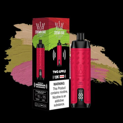 Al-Fakher-Crown-Bar-12000-Puff-Two-Apple