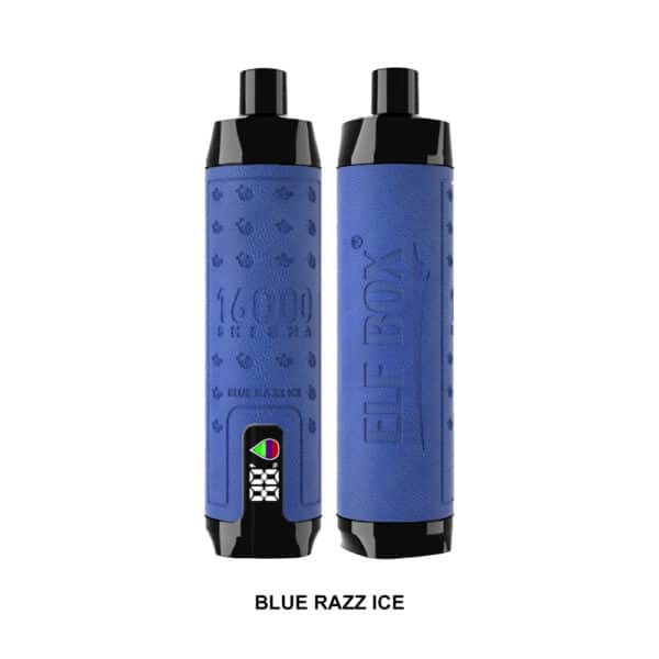 CAJA ELF SHISHA 16000 PUFF Azul Razz hielo
