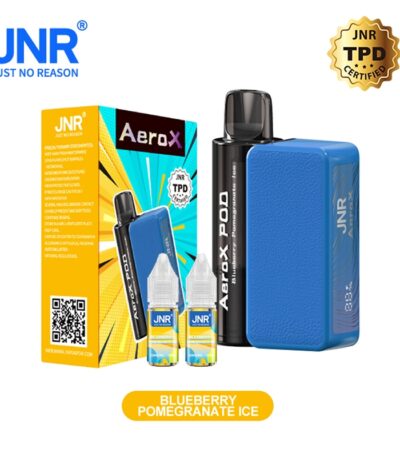 JNR Areo X 32000 puff Ricaricabile svapare Mirtillo Melograno Ghiaccio