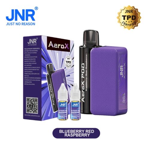 JNR Areo X 32000 puff Refillablevape Blueberry Red Raspberry