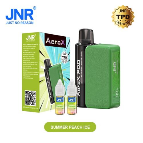 JNR Areo X 32000 puff Refillablevape Summer Peach Ice