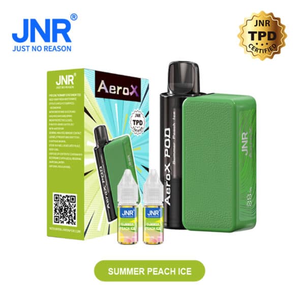 JNR Areo X 32000 puff Refillablevape Summer Peach Ice