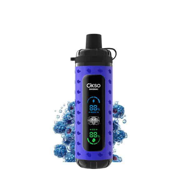 OKSO Shisha Max 40k 40000 sininen razz ice