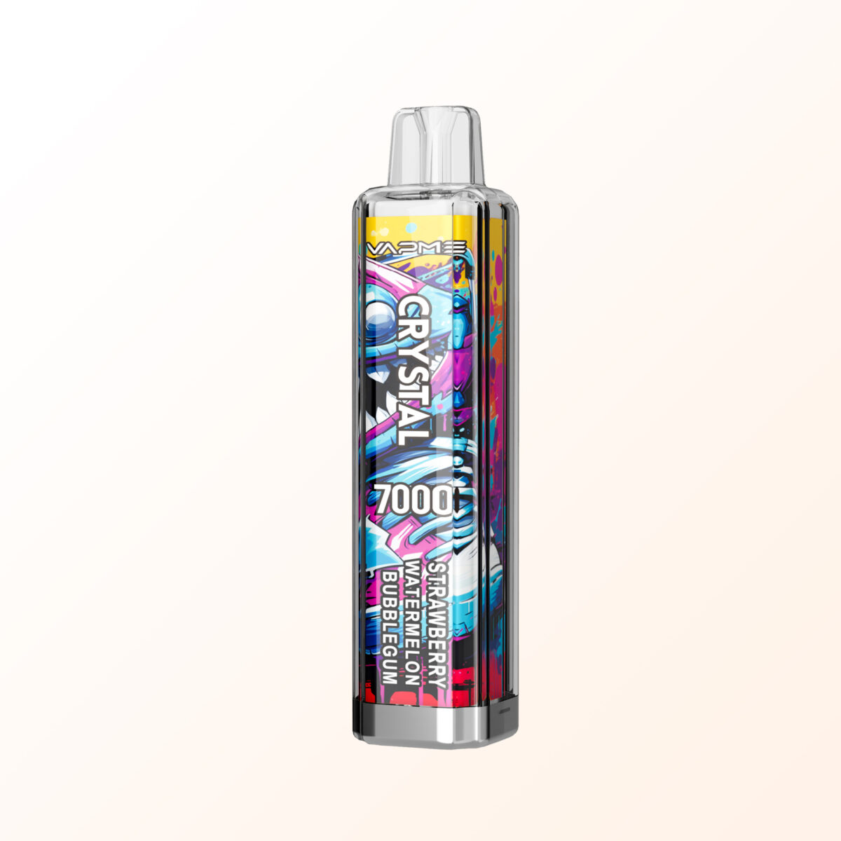 VAPME CRYSTAL 7000 bouffées Fraise Pastèque Bubblegum