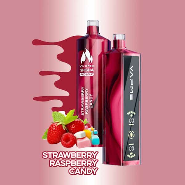 Vapme SHISHA Pro Max 20000 puff CANDY ALLA FRAGOLA DI RASPINO