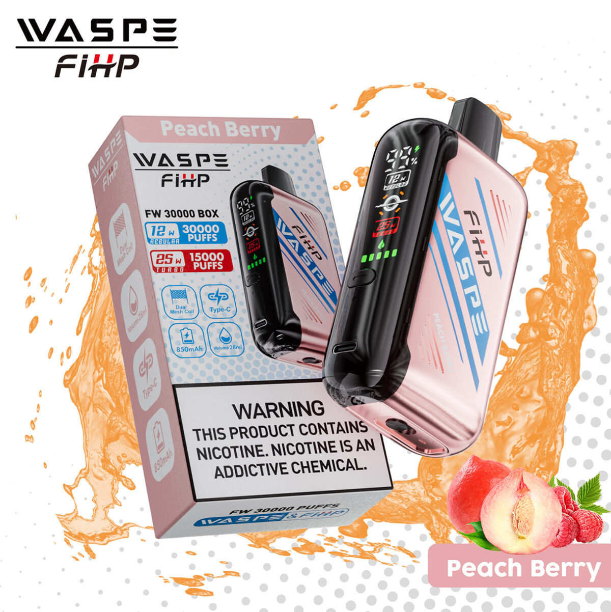 WASPE FIHP 30000 Peach Berry