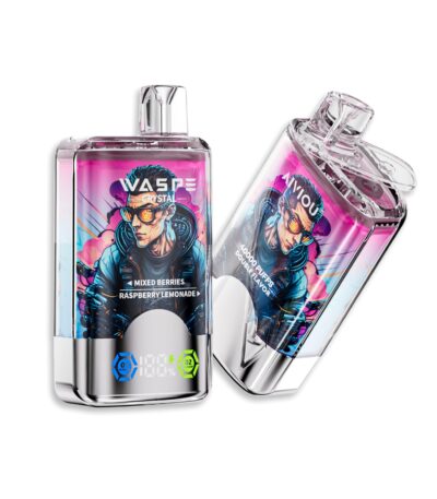 Waspe Crystal 40000 puffar dubbla smaker Mixed Berries & Raspberry Lemonade