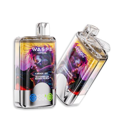 Waspe Crystal 40000 puff dubbla smaker Persika lce & vattenmelon Mango Persika