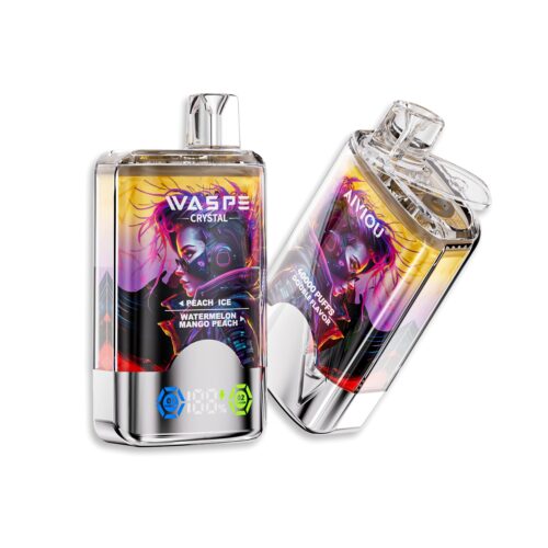 Waspe Crystal 40000 puff doppio gusto Pesca lce e anguria Pesca mango