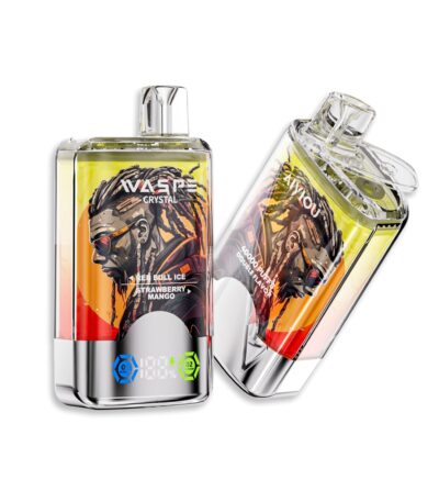 Waspe Crystal 40000 puff διπλές γεύσεις Red Bull lce & Strawberry Mango