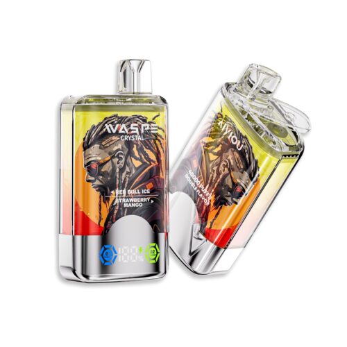 Waspe Crystal 40000 puff dubbele smaken Red Bull lce & Aardbei Mango