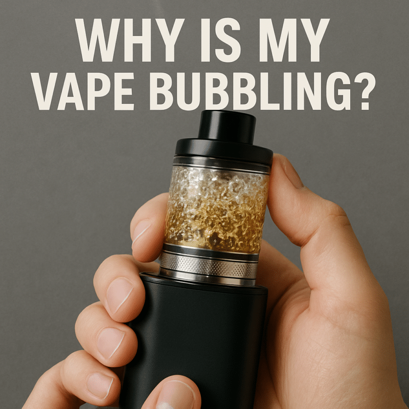 varför bubblar min vape 1