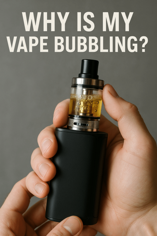 なぜ私のVAPEは泡立つのか