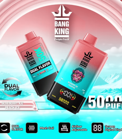 Bangking 50000 Puff blueberry ice&peach ice