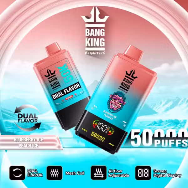 Bangking 50000 Puff blueberry ice&peach ice