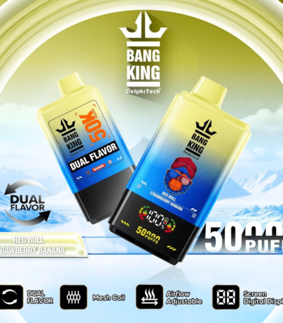 Bangking 50000 Puff red bull&strawberry banana