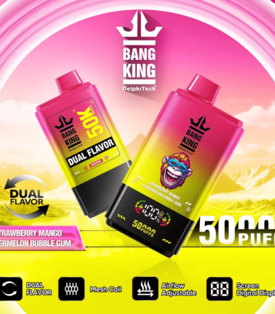 Bangking 50000 Puff strawberry mango&watermelon bubble gum