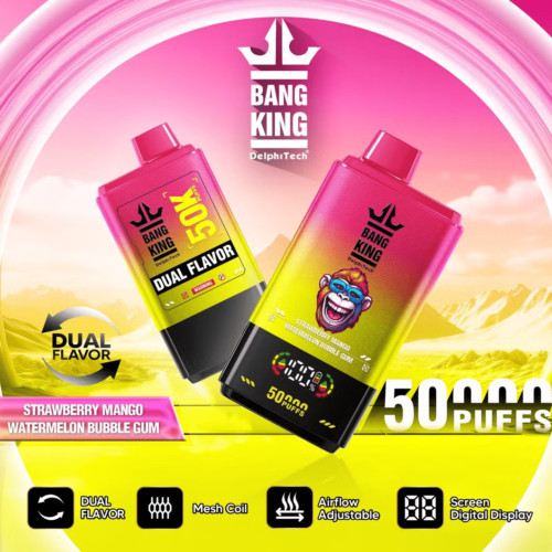 Bangking 50000 Puff jordgubb mango&vattenmelon bubbelgummi