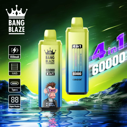 bang blaze 60000 puffar blåbär is persika iscerainbow candycitron sur apelsin