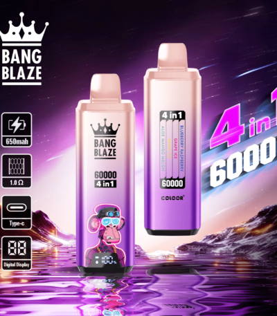bang blaze 60000 puffs blueberry raspberrygrape iceberry icealoe mango melon