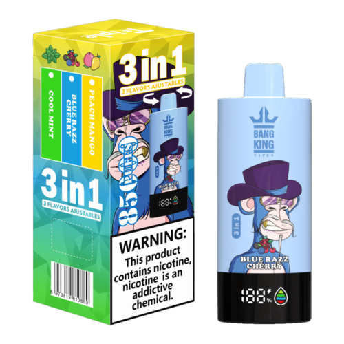 Blue Razz CherryCool MintPeach Mango