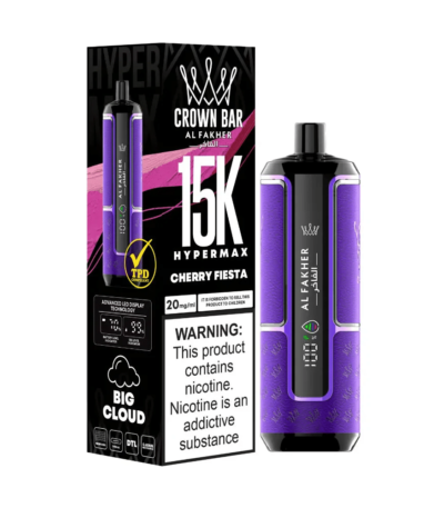 AL FAKHER CROWN BAR 15000 Hypermax CHERRY FIESTA