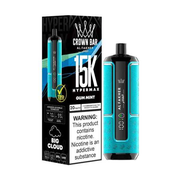 AL FAKHER CROWN BAR 15000 Hypermax GUM MINT