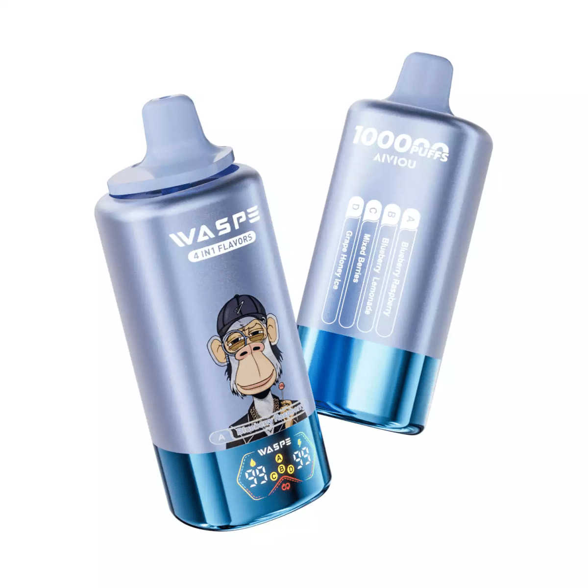 waspe 100k Lampone al mirtillo & Limonata al mirtillo & Frutti di bosco misti & Ghiaccio al miele d'uva