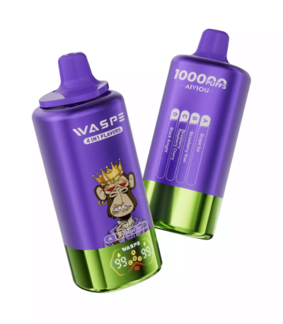 waspe 100k Grape Ice & Strawberry Kiwi & Strawberry Raspberry Cherry & Black Knight