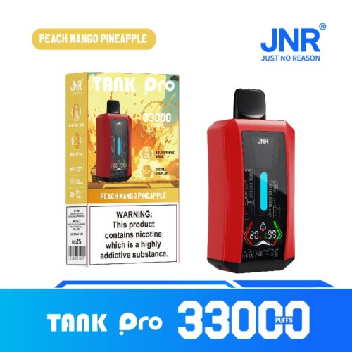 JNR TANK PRO 33000 Puffs Durazno Mango Piña