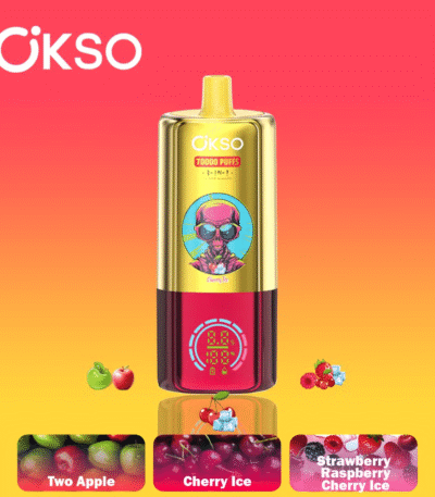 OSKO Triple Sabores 70k Hielo de Cereza+Dos Manzanas+Frambuesa de Fresa Hielo de Cereza
