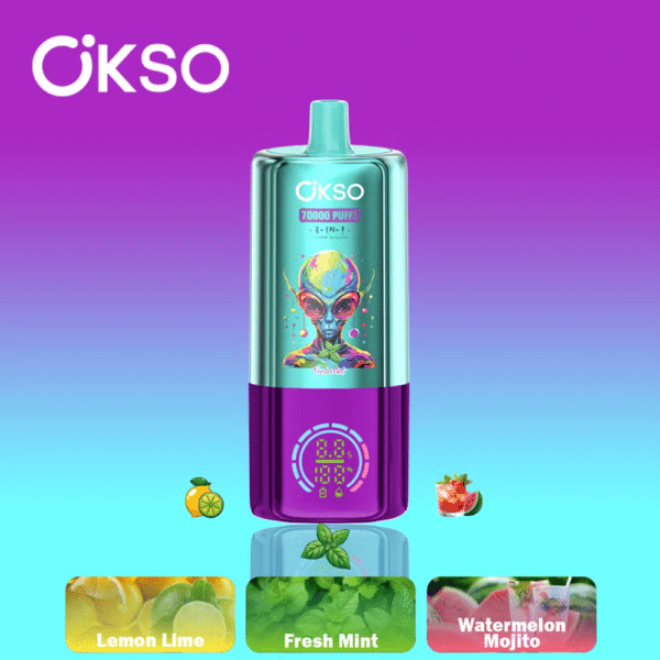 OSKO Triple Flavors 70k Fresh Mint+Lemon Lime+Watermelon Mojito