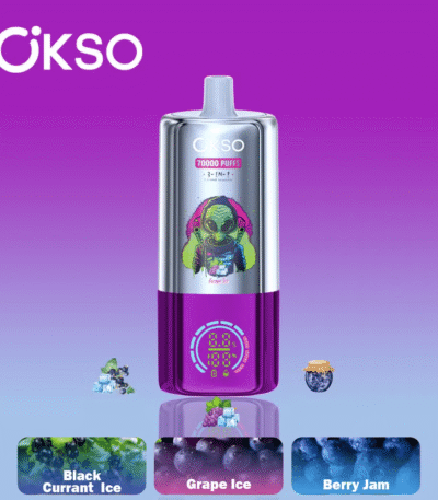 OSKO Sabores Triples 70k Hielo de Uva + Hielo de Grosella Negra + Mermelada de Berries