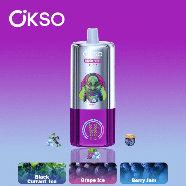 OSKO Tripli Gusti 70k Ghiaccio d'Uva+Ghiaccio di Ribes Nero+Marmellata di Bacche