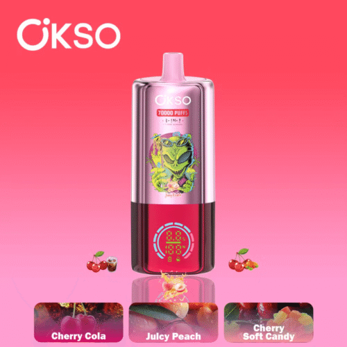 OSKO Triple Saveurs 70k Pêche Juteuse+Cola Cerise+Bonbon Cerise Douce