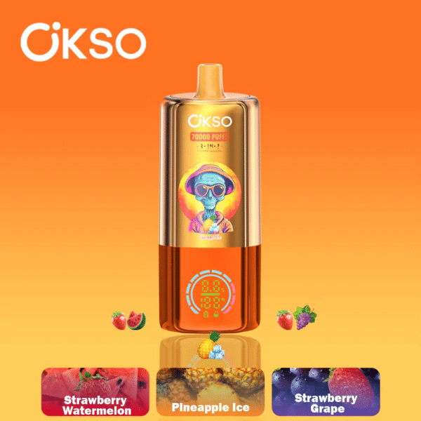 OSKO Triple Flavors 70k Ananas-Eis+Erdbeermelone+Erdbeerdtraube