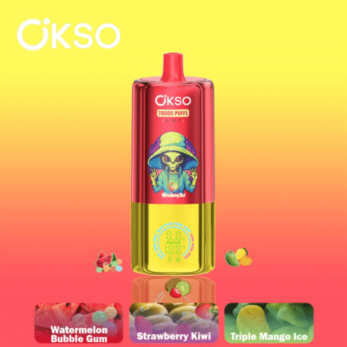 OSKO Triple Flavors 70k Strawberry Kiwi+Watermelon Bubble Gum+Triple Mango Ice