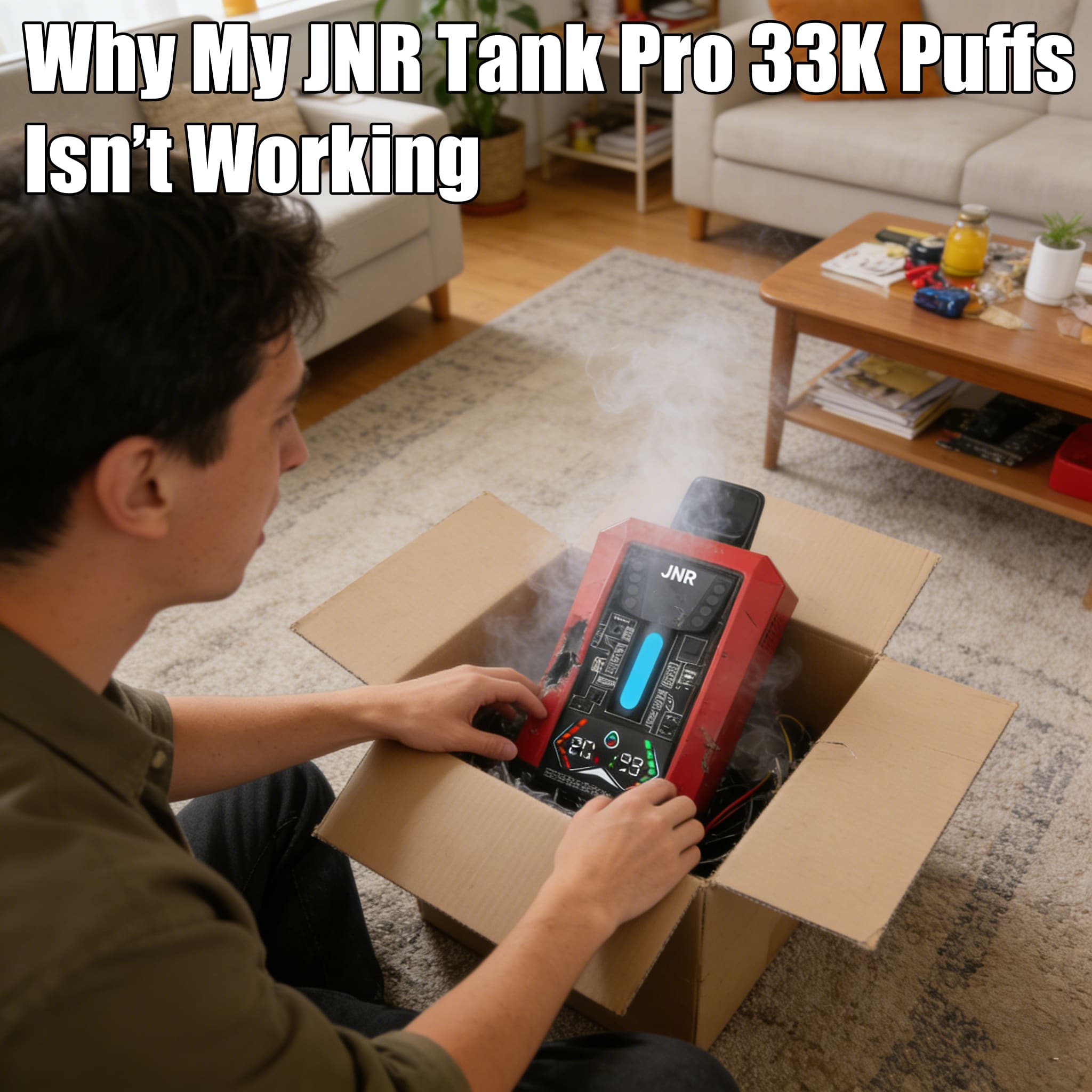 Miksi JNR Tank Pro 33K Puffs ei toimi
