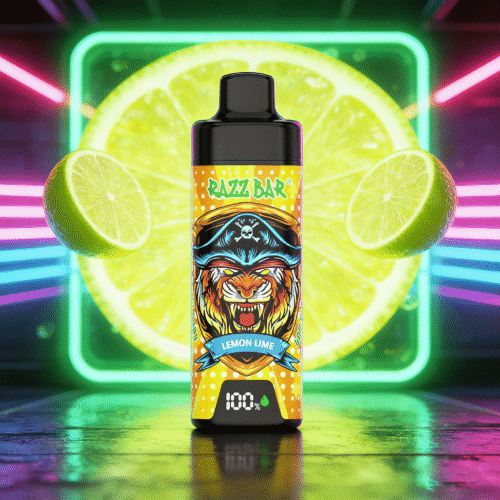 Razz Bar Digital 40K Bouffées citron vert