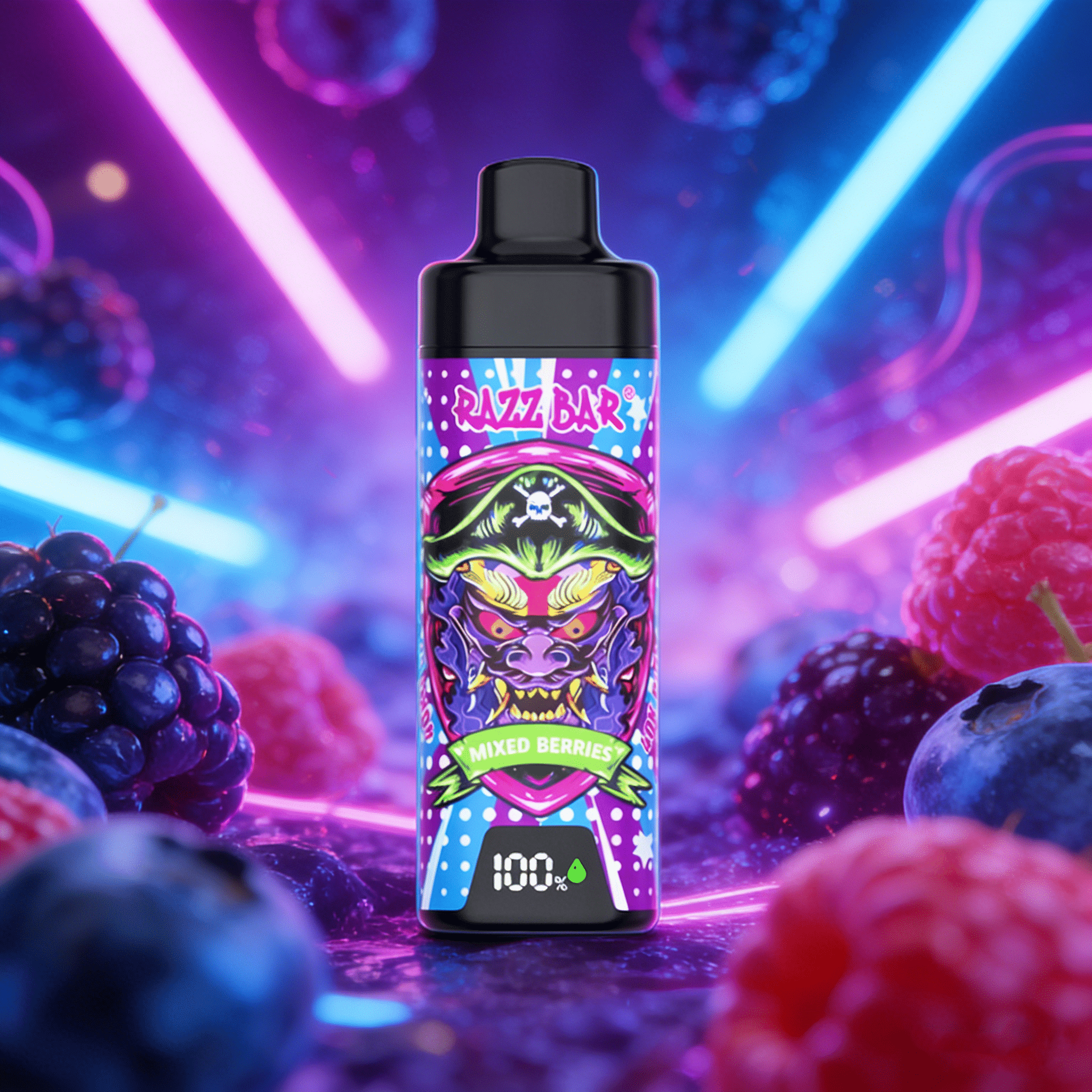 Mixed Berries Razz Bar Digital 40000 Puffs Adjustable Airflow