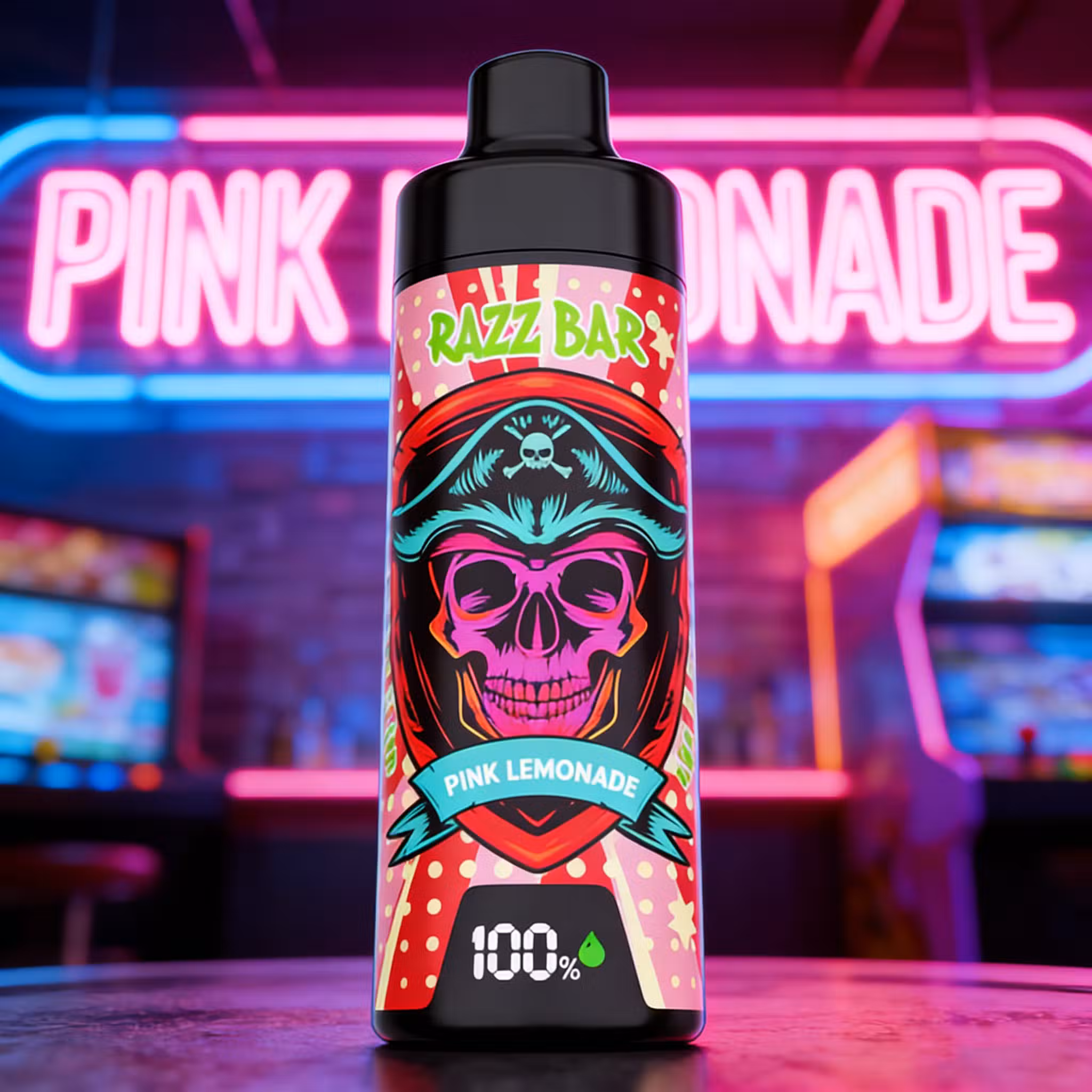 Pink Lemonade Razz Bar Digital 40000 Puffs 2% 5% Nicotine Options