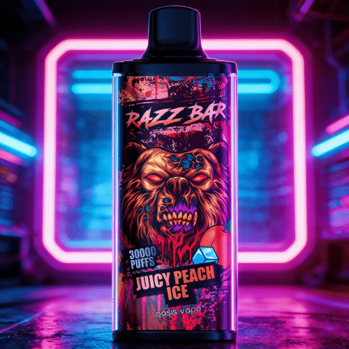 RazzBar30K Pêche juteuse glace