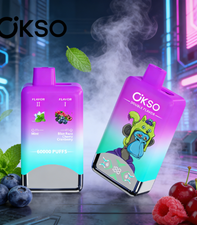 OKSO 60K Blue Razz Cherry Cranberry & Mint