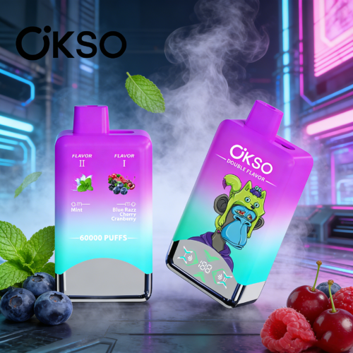 OKSO 60K Μπλε Ραζζ Τσέρι Κράνμπερι & Μέντα