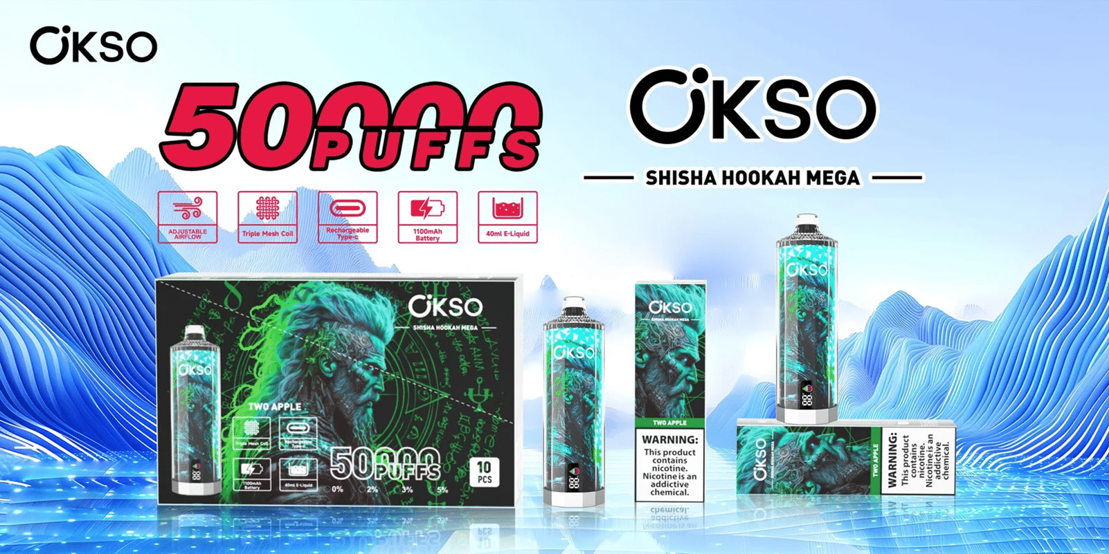 Baner OKSO Shisha 50K