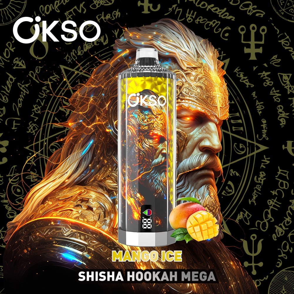 Mango Ice OKSO Shisha Hookah Mega 50K Puffs Bulk Order By Wholesale Price