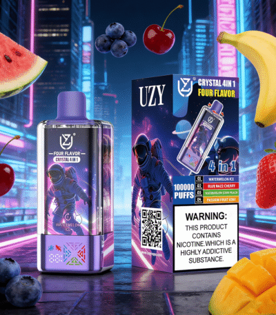 UZY100K Vesimeloni JääSininen Razz KirsikkaVesimeloni Hapan PersikkaPassion Fruit Kiwi