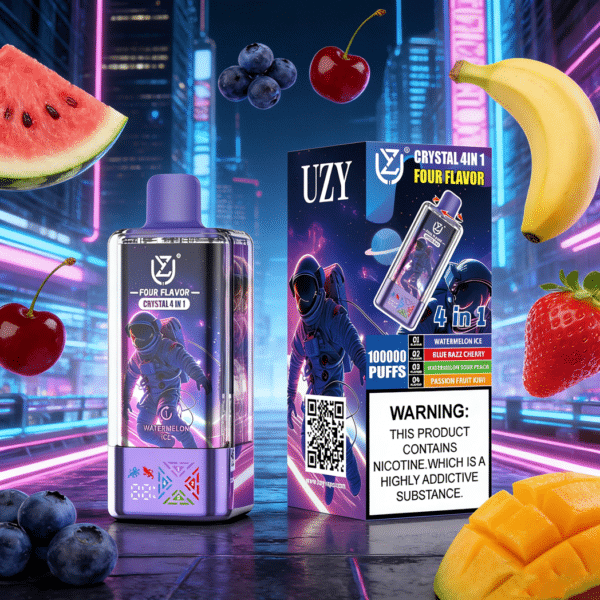 UZY100K Wassermelonen-Eisblau Razz CherryWassermelone Sauer PfirsichPassionsfrucht Kiwi