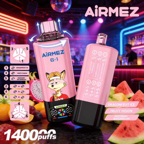 Airemez Fox 140k Dragefrugt LceFruity FusionHindbær vandmelon